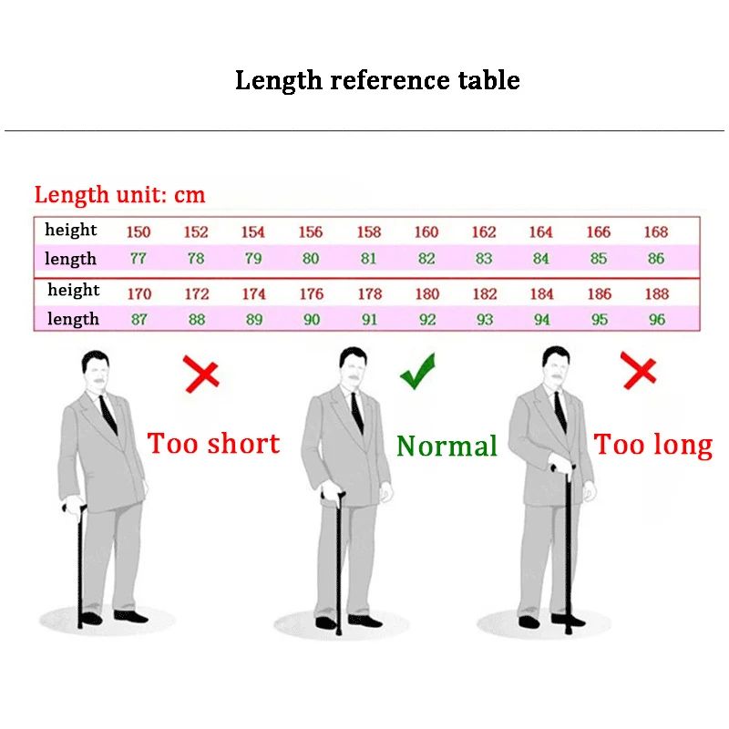 Retractable NonSlip Aluminum Walking Cane With LED Light 10