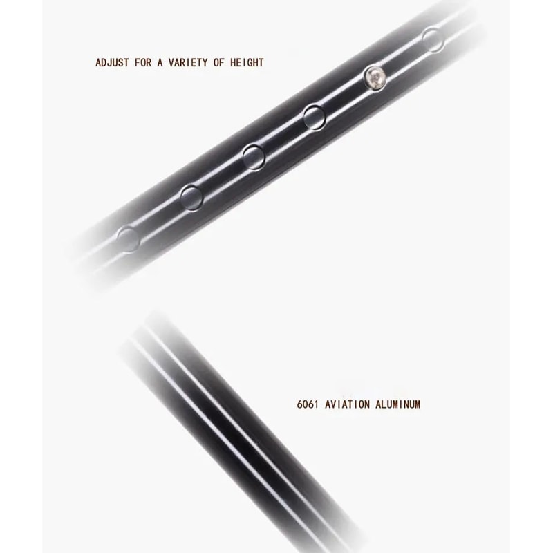 Retractable NonSlip Aluminum Walking Cane With LED Light 5