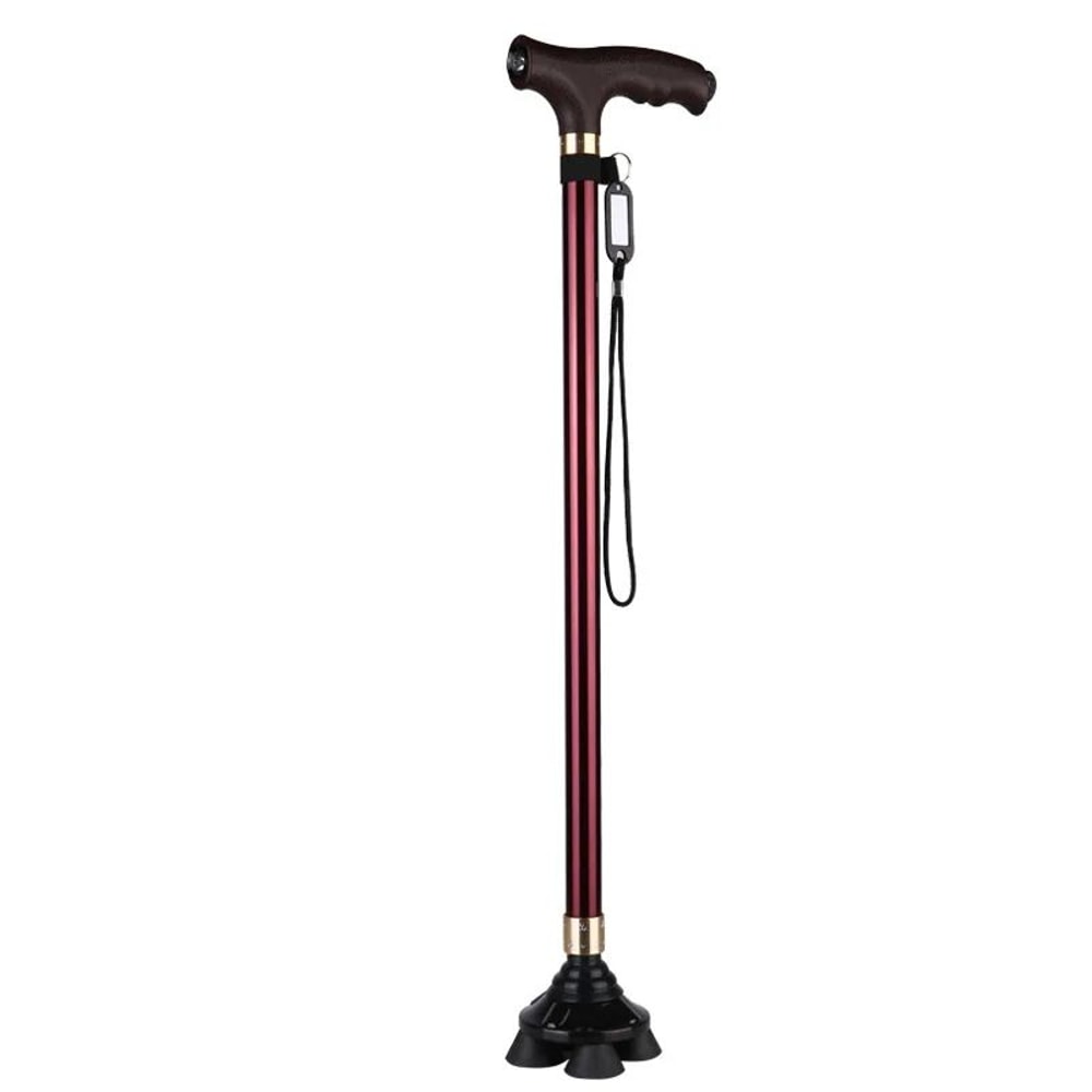 Retractable NonSlip Aluminum Walking Cane With LED Light 14