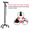 Retractable NonSlip Aluminum Walking Cane With LED Light 17
