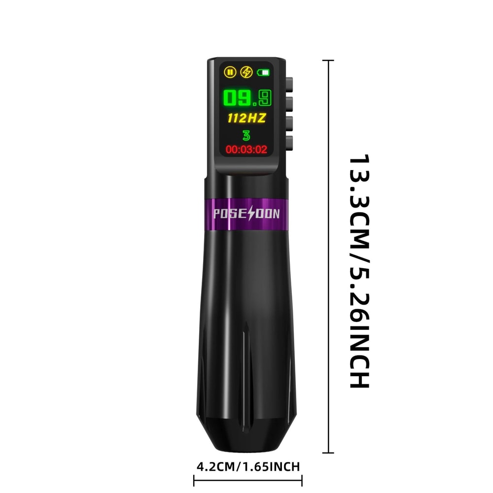 POSEIDON Wireless Tattoo Pen Kit With Power Supply 8