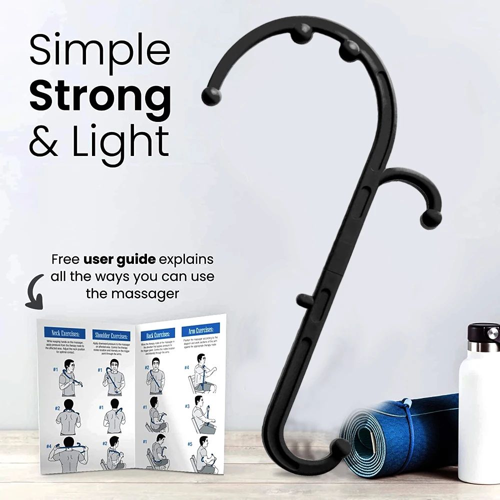 Trigger Point Hook Cane Back Neck Foot Massage Tool 6