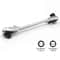 2in1 Compact Ratchet Wrench With Socket Screwdriver Bits 5