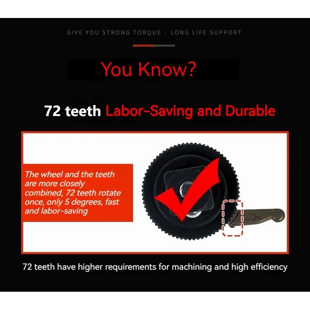 2in1 Compact Ratchet Wrench With Socket Screwdriver Bits 7