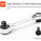 2in1 Compact Ratchet Wrench With Socket Screwdriver Bits 9