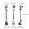 2in1 Compact Ratchet Wrench With Socket Screwdriver Bits 13