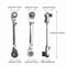 2in1 Compact Ratchet Wrench With Socket Screwdriver Bits 13