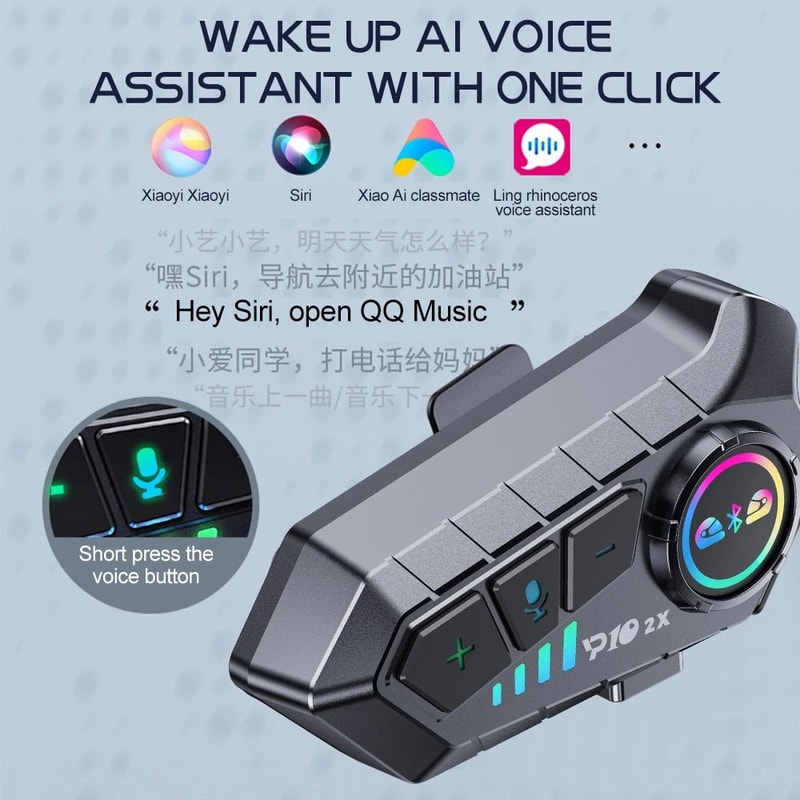 Kebidumei YP10 Wireless Bluetooth 53 Motorcycle Helmet Intercom Headset 4