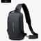 Men PU Leather AntiTheft Crossbody Chest Bag 12
