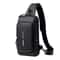 Men PU Leather AntiTheft Crossbody Chest Bag 14