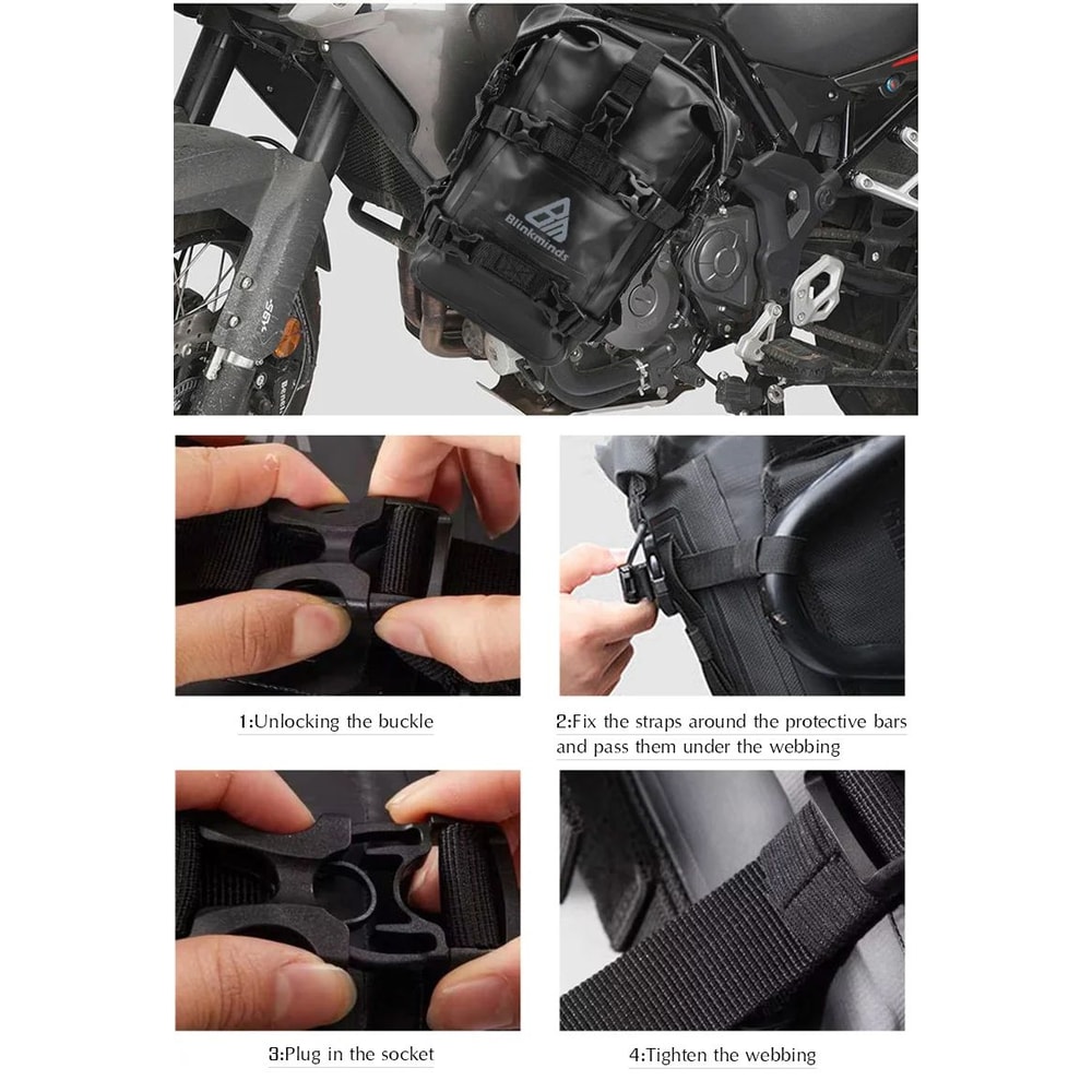 Waterproof Motorcycle Crash Bar Bumper Tool Bag 6