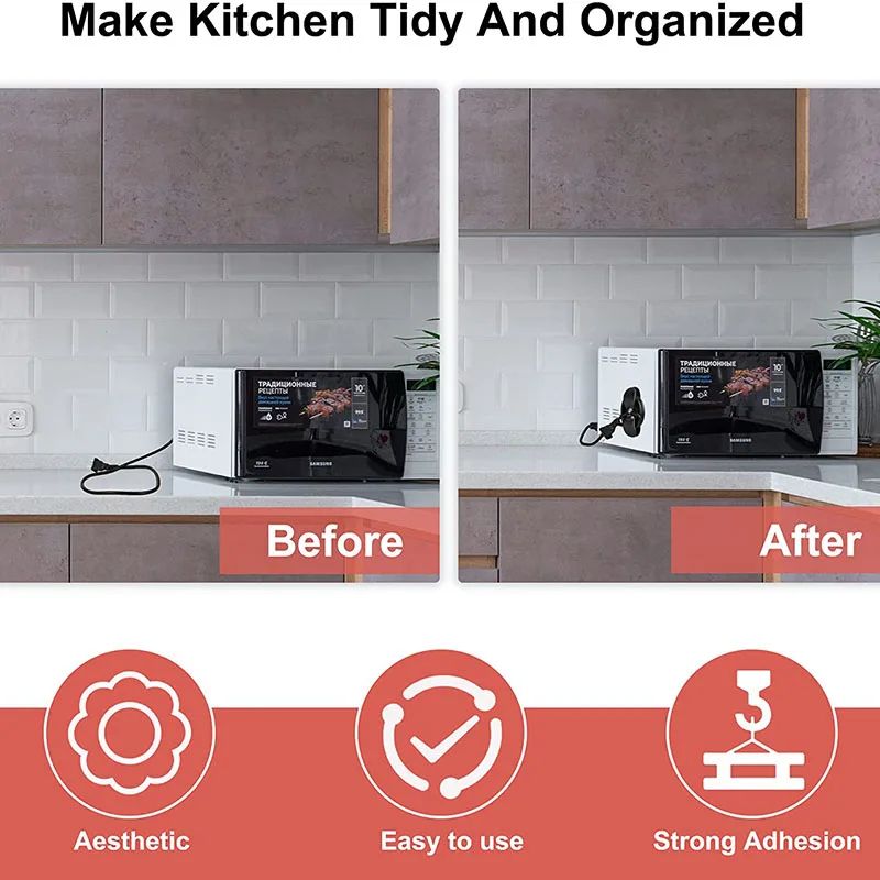 4Pack Cord Winder Organizer Clips For Appliance Cable Management 9