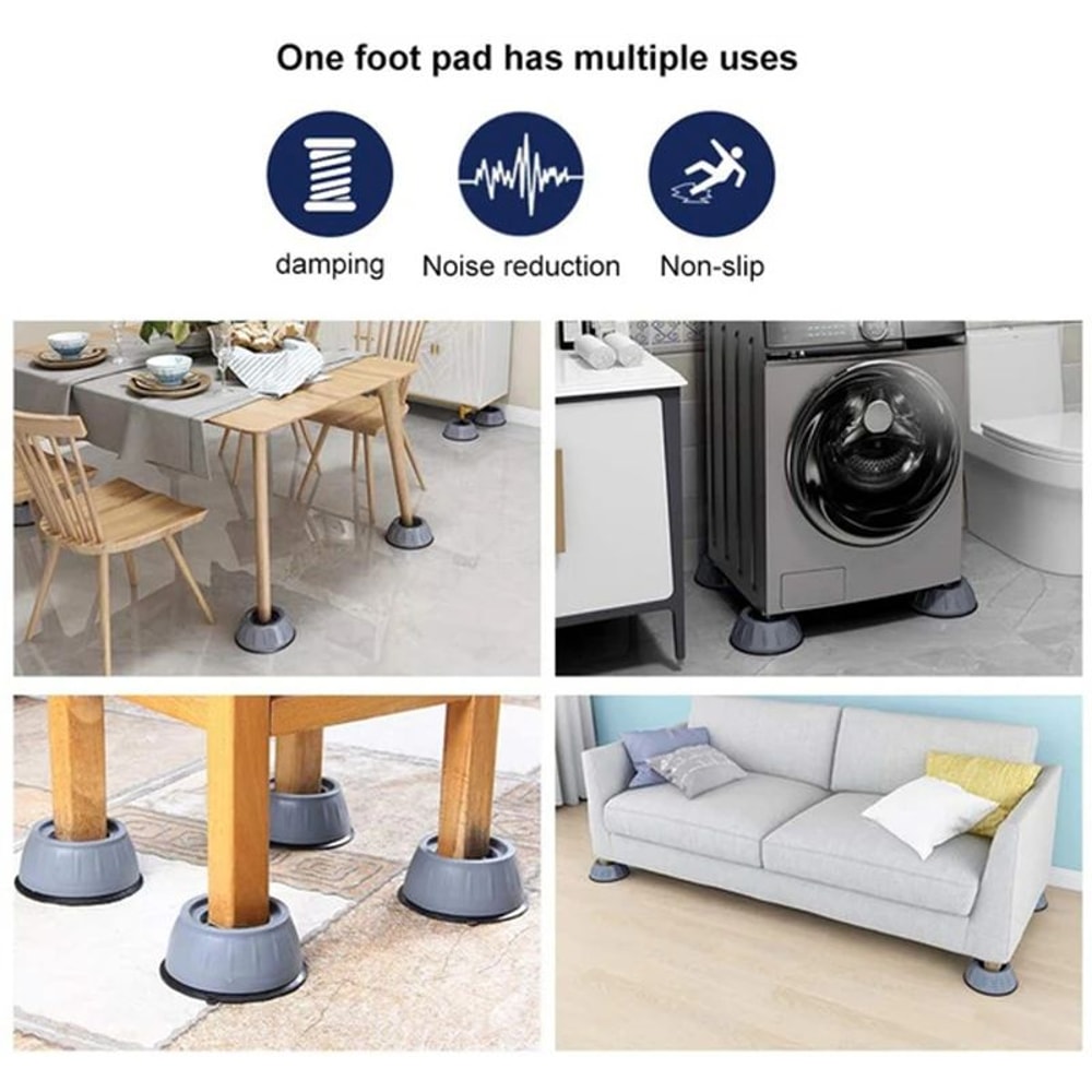 4Pack AntiVibration Waterproof Feet Pads For Appliances Furniture 10