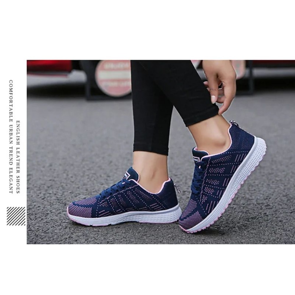 Women Breathable Mesh Walking Sneakers 10