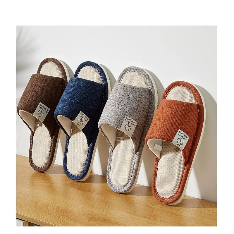 Breathable Linen Home Slippers 9