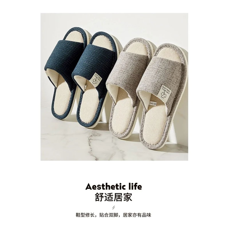 Breathable Linen Home Slippers 10