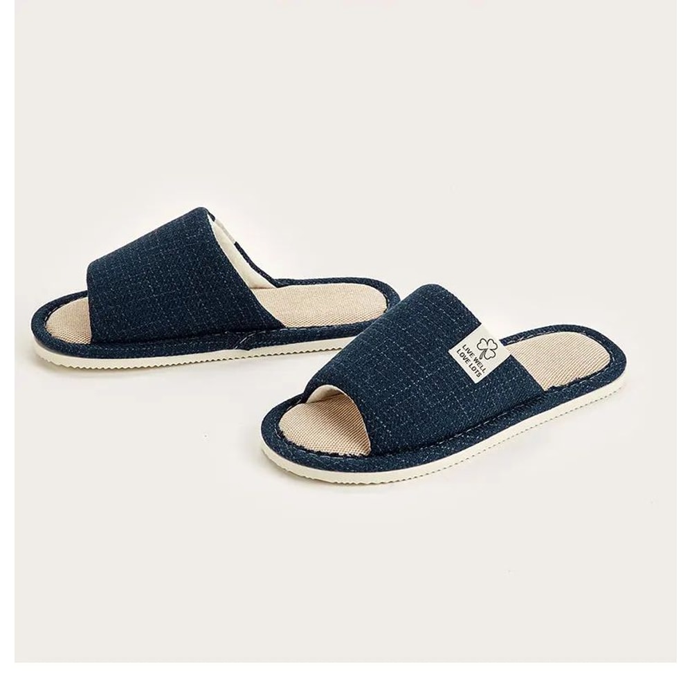 Breathable Linen Home Slippers 11