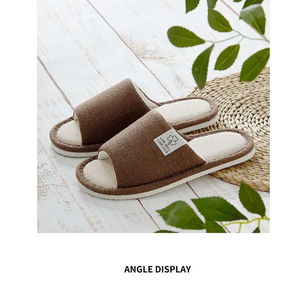 Breathable Linen Home Slippers 12