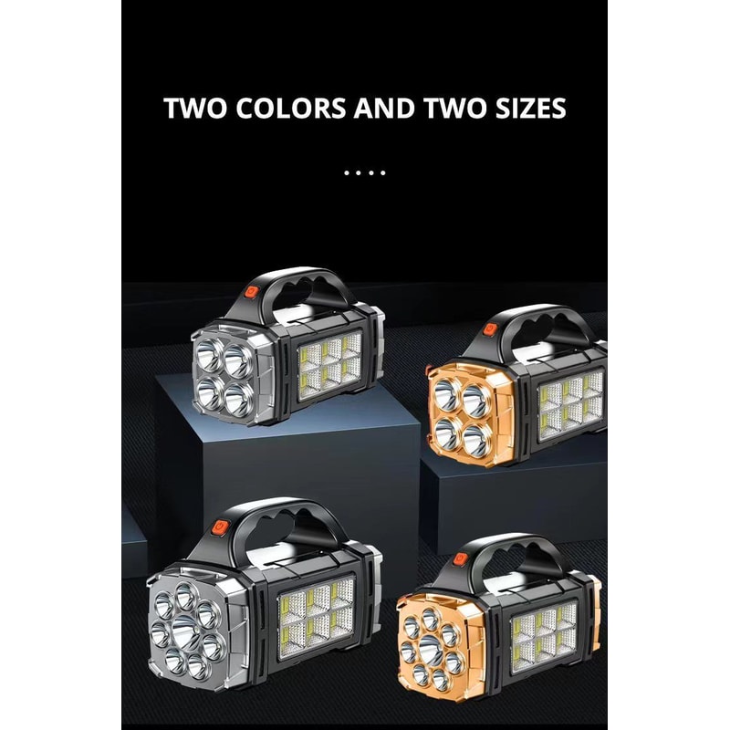 Rechargeable Solar LED Flashlight Work Light 16