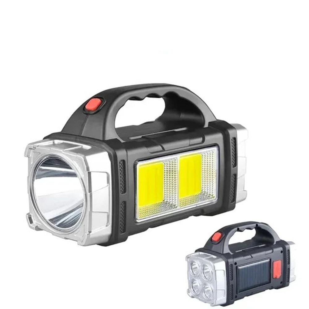 Rechargeable Solar LED Flashlight Work Light 18