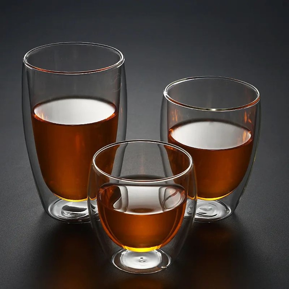 Double Wall Glass Coffee Tea Cup 14