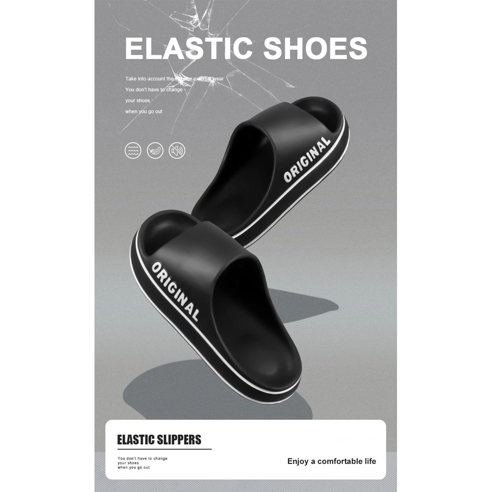 Unisex Letter Print Summer Slide Slippers 6