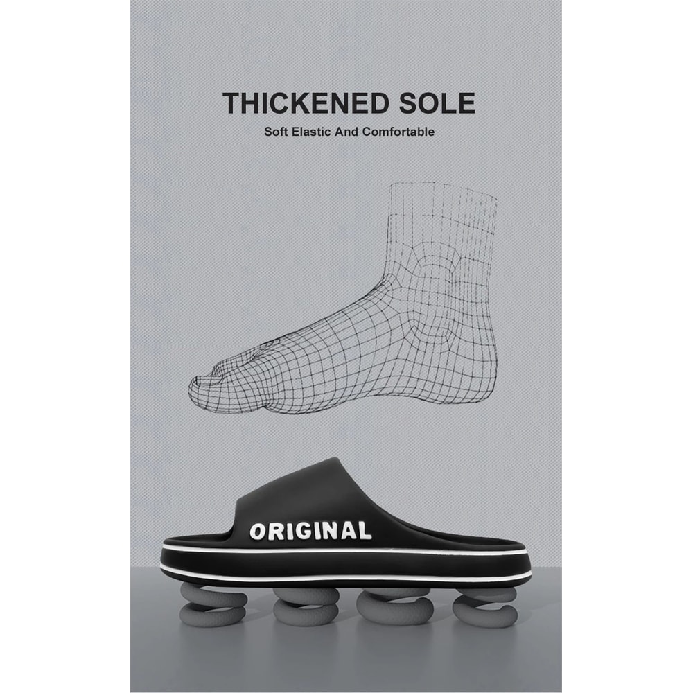 Unisex Letter Print Summer Slide Slippers 7