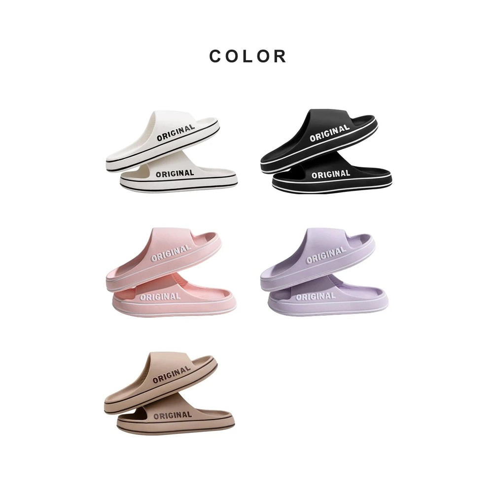 Unisex Letter Print Summer Slide Slippers 9