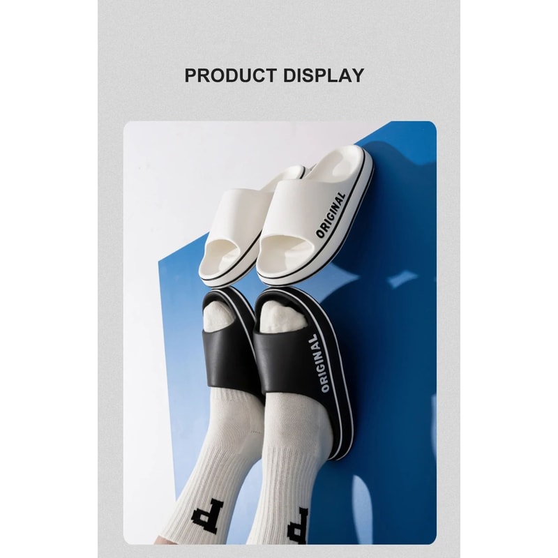 Unisex Letter Print Summer Slide Slippers 10