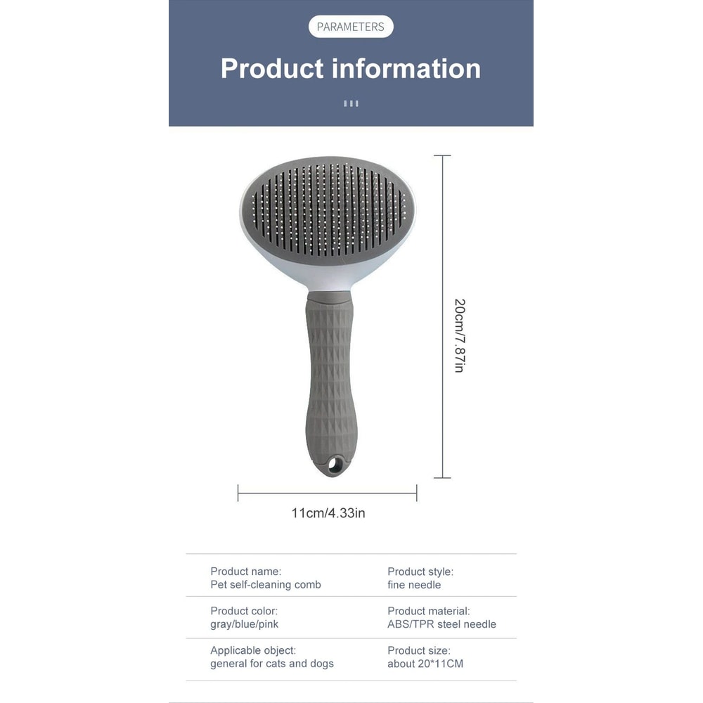 Pet Hair Remover Grooming Brush 15