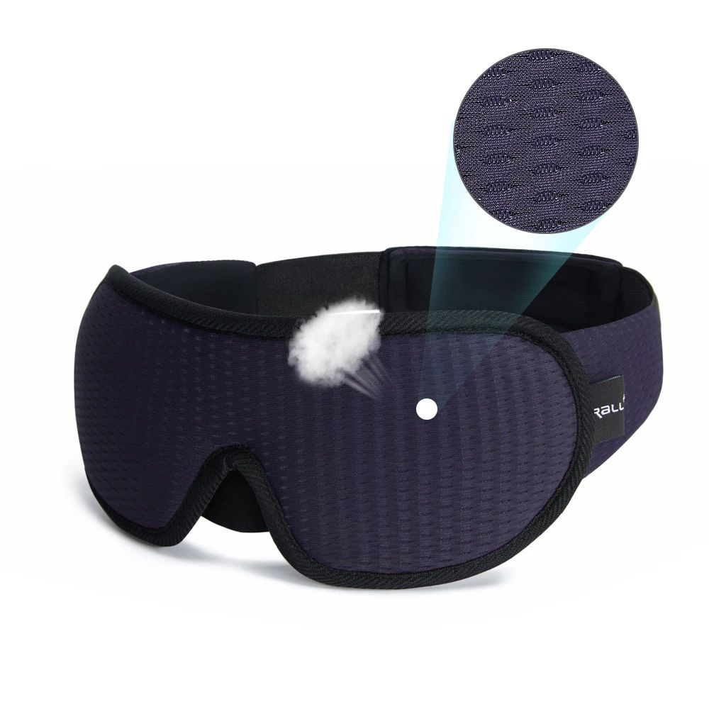 3D Contoured Light Blocking Sleep Mask 11