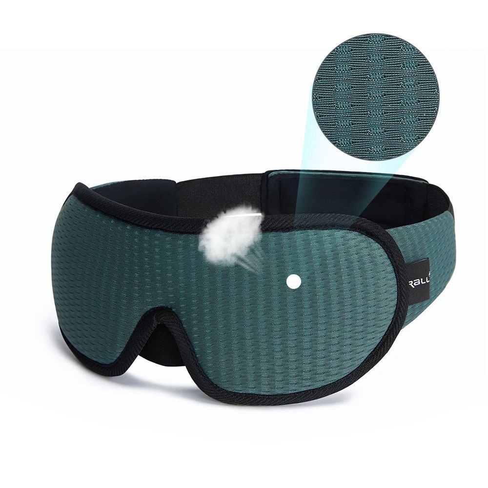 3D Contoured Light Blocking Sleep Mask 12