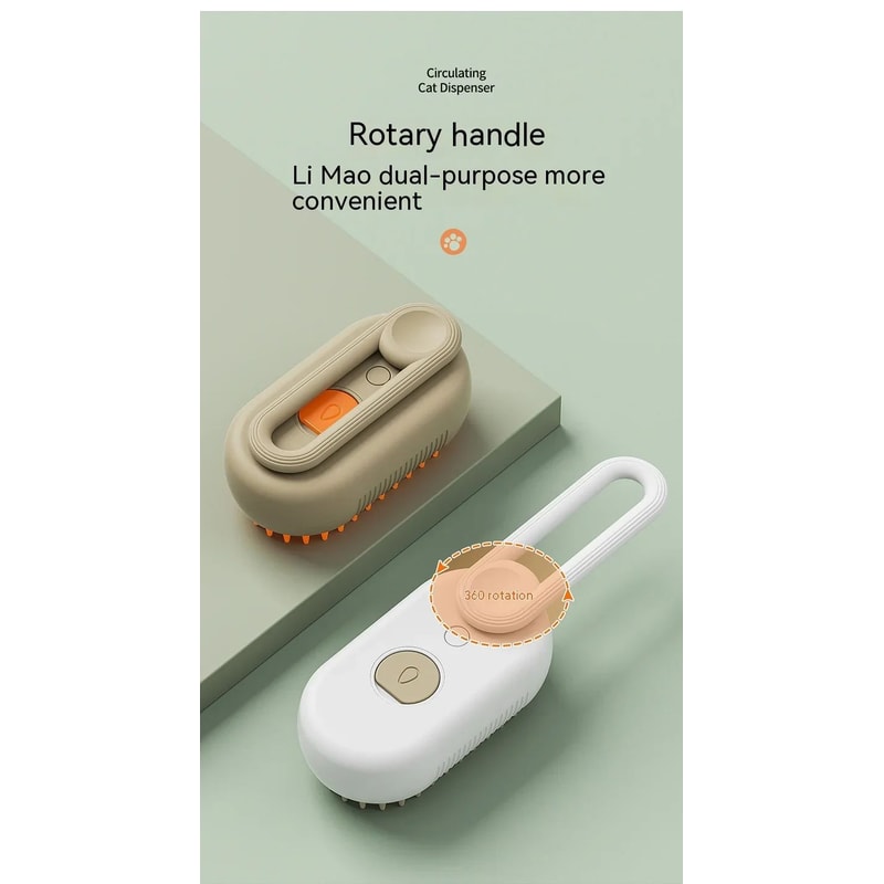 3 In 1 Electric Steam Pet Grooming Brush 10