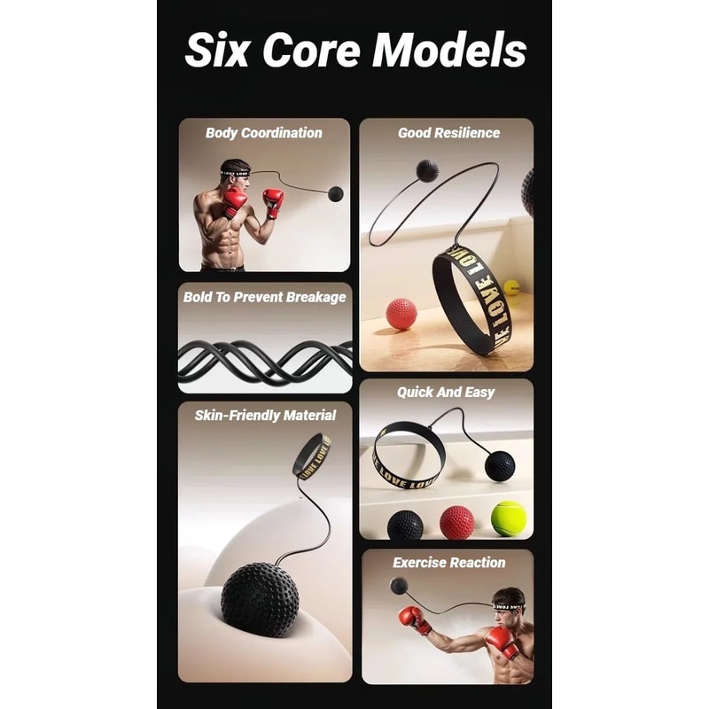 Head Mounted Boxing Speed Training Ball 7