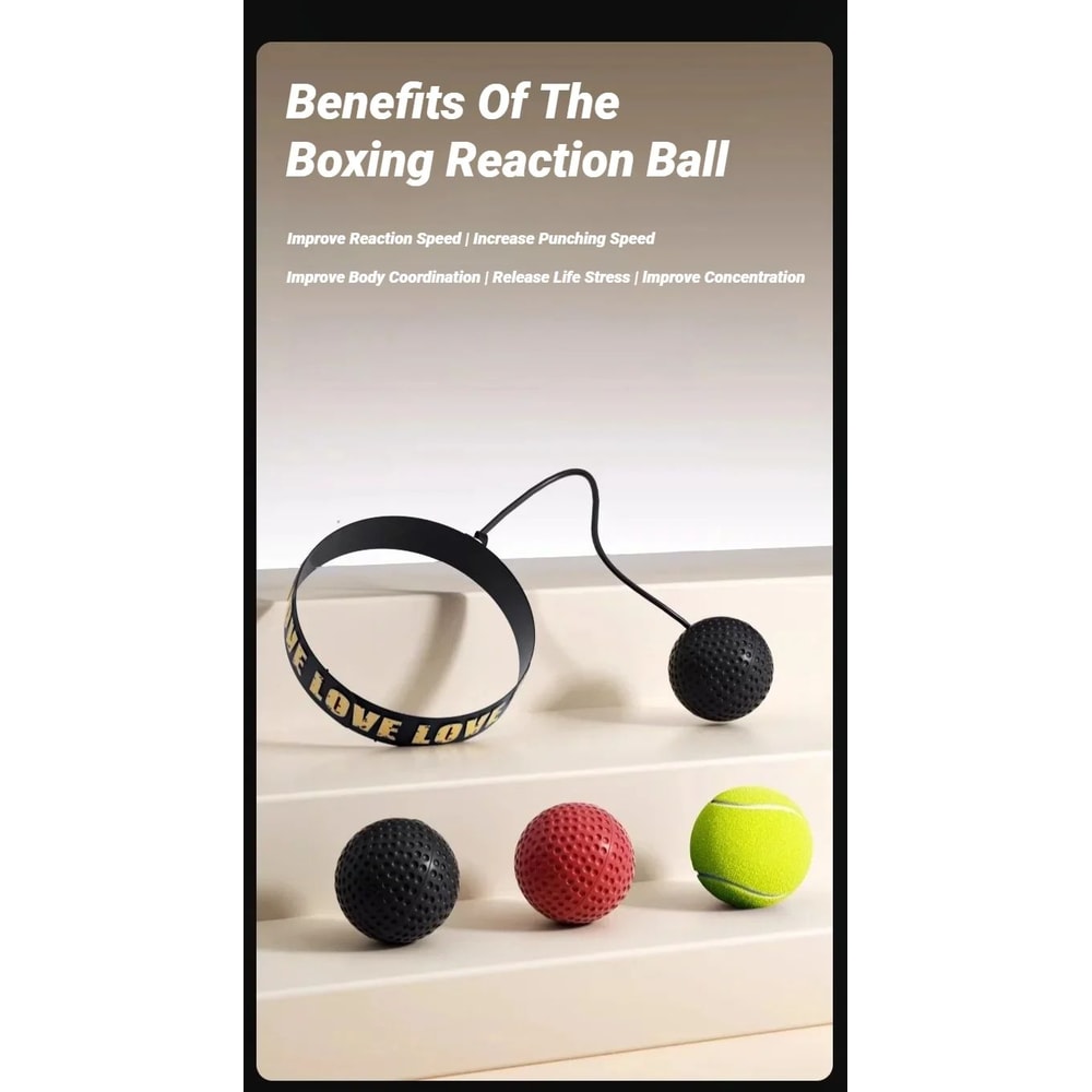 Head Mounted Boxing Speed Training Ball 8