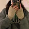 Soft Plush Fingerless Winter Gloves For Women 8