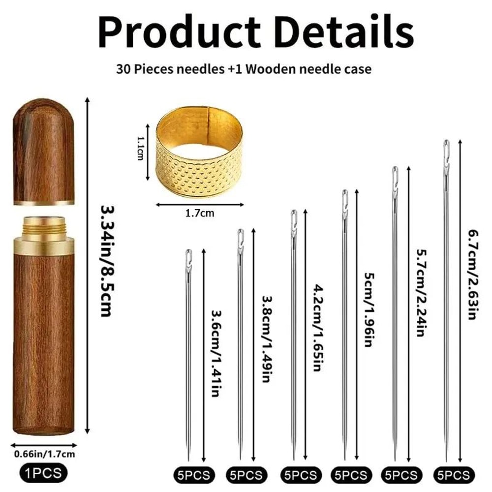 Self Threading Sewing Needles Set For Easy Stitching 1