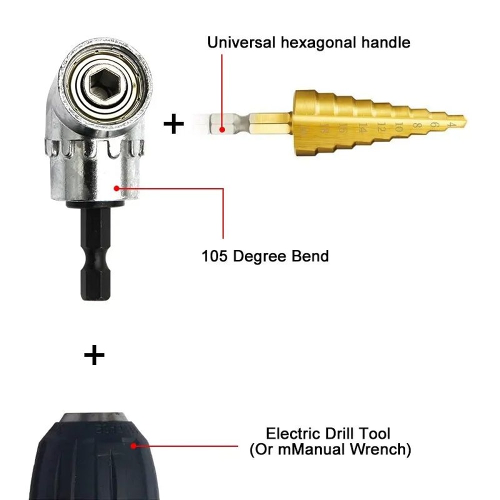 105 Degree Angle Drill Screwdriver Attachment 6
