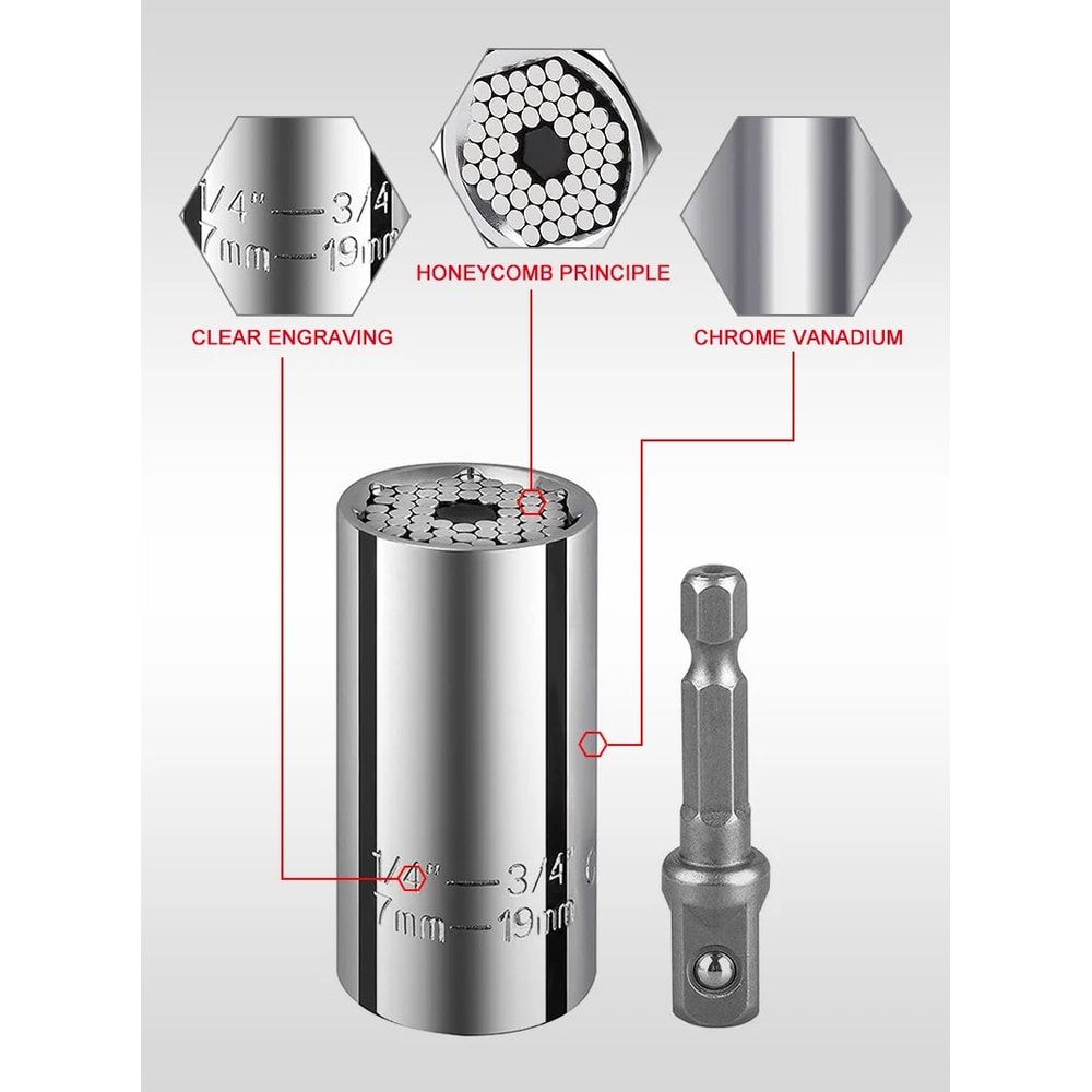 Multifunctional Magic Socket Wrench Tool Set 10