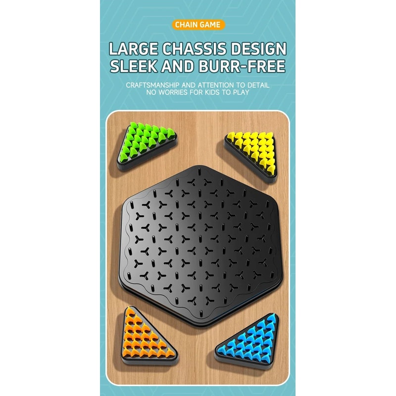 Triangle Chain Strategy Board Game For Kids And Adults 6