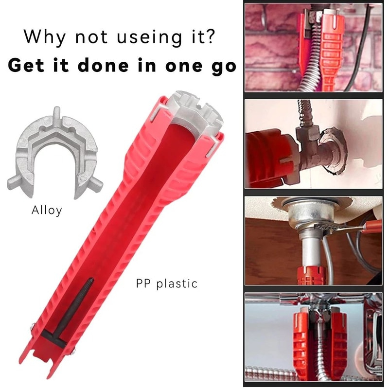 8 In 1 Sink Faucet Wrench Plumbing Repair Tool 9