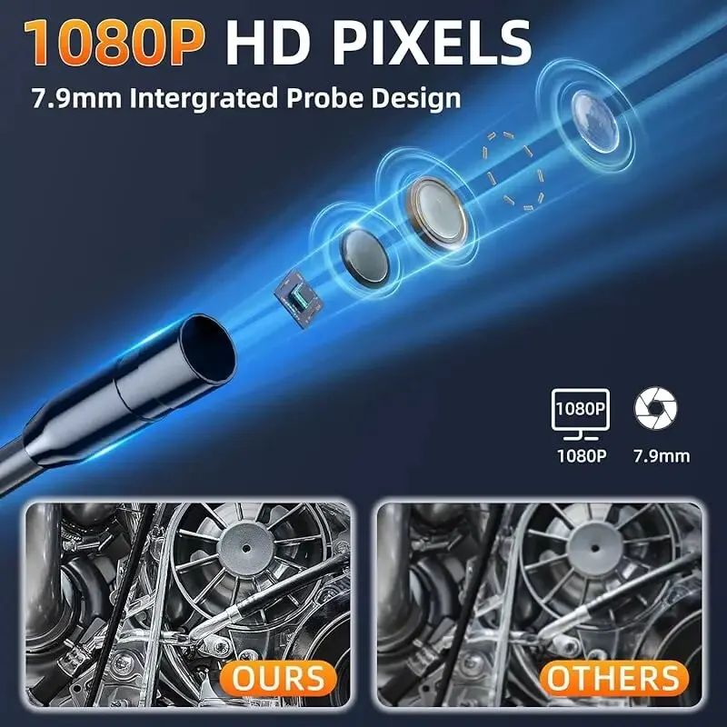 HD Industrial Endoscope Camera With IPS Screen 4