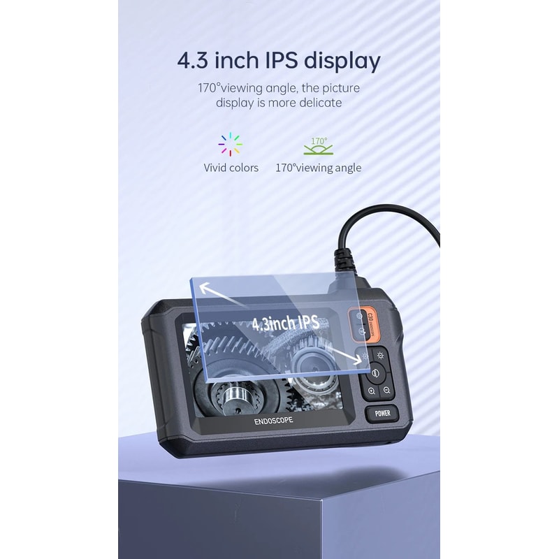 HD Industrial Endoscope Camera With IPS Screen 9