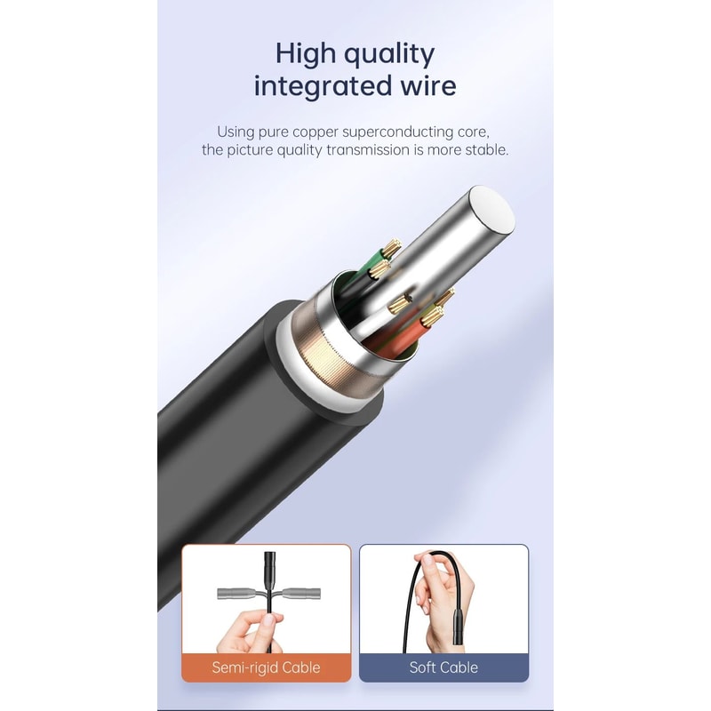 HD Industrial Endoscope Camera With IPS Screen 12