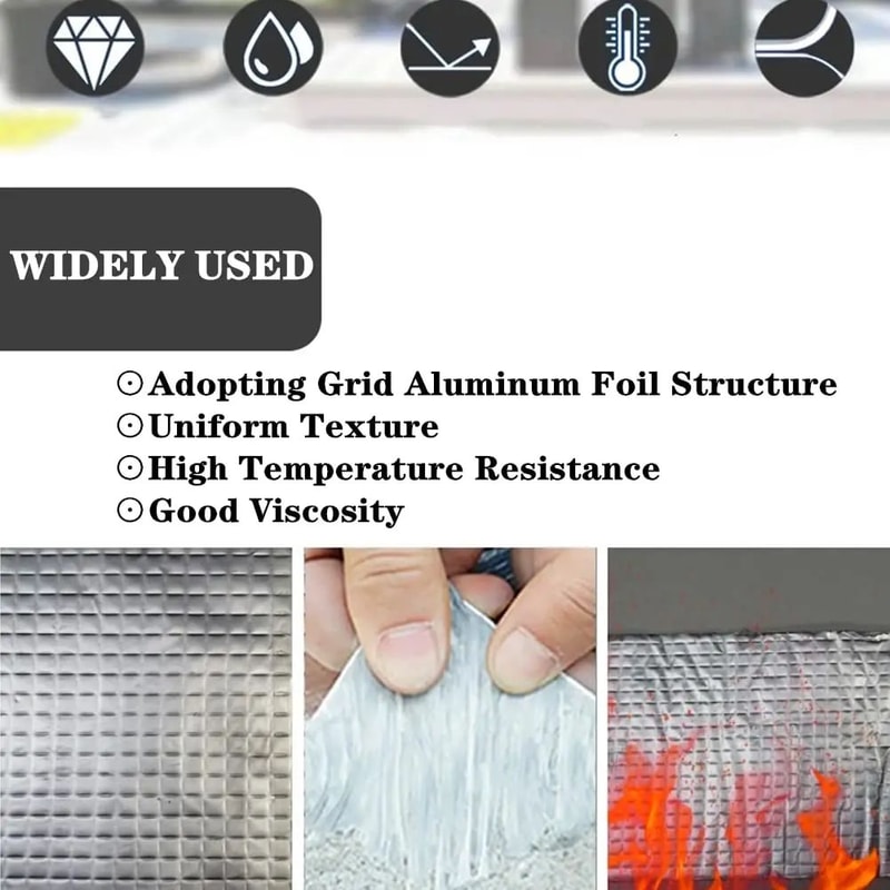 Waterproof Aluminum Foil Butyl Repair Tape 2