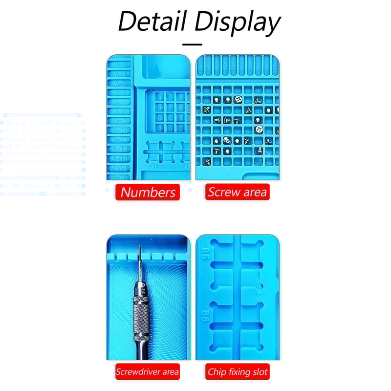 Heat Resistant Silicone Soldering Work Mat 8