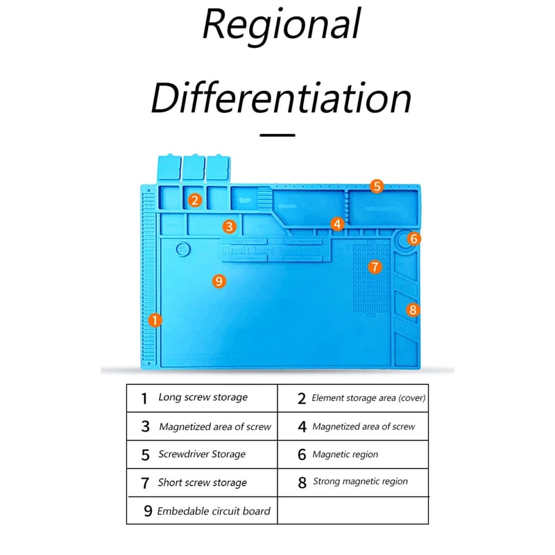 Heat Resistant Silicone Soldering Work Mat 9