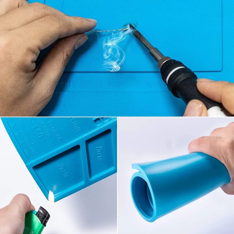 Heat Resistant Silicone Soldering Work Mat 12