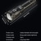 High Power Tactical LED Flashlight With USB Charging 14