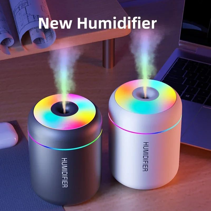 Mini USB Air Humidifier Aroma Diffuser With Light 0